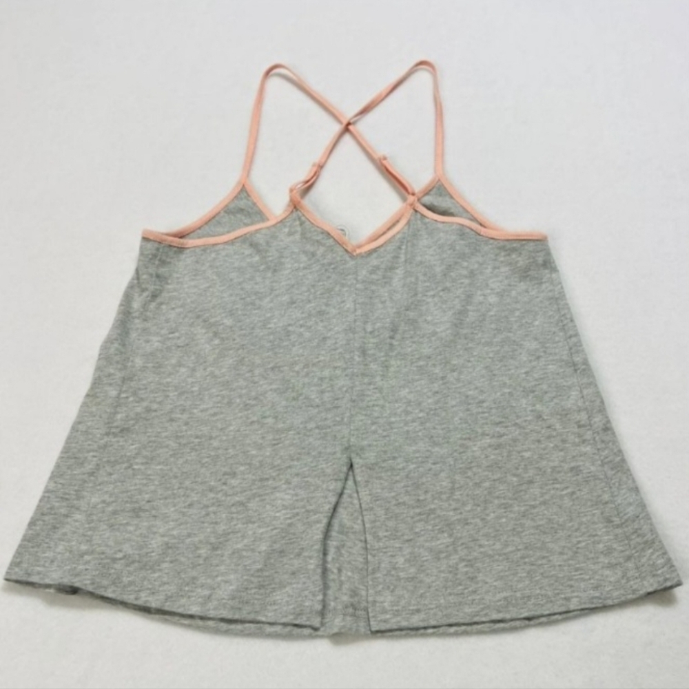 CALME X Johnny Was Night and Day Tank in Gray/Peach - Picture 3 of 9